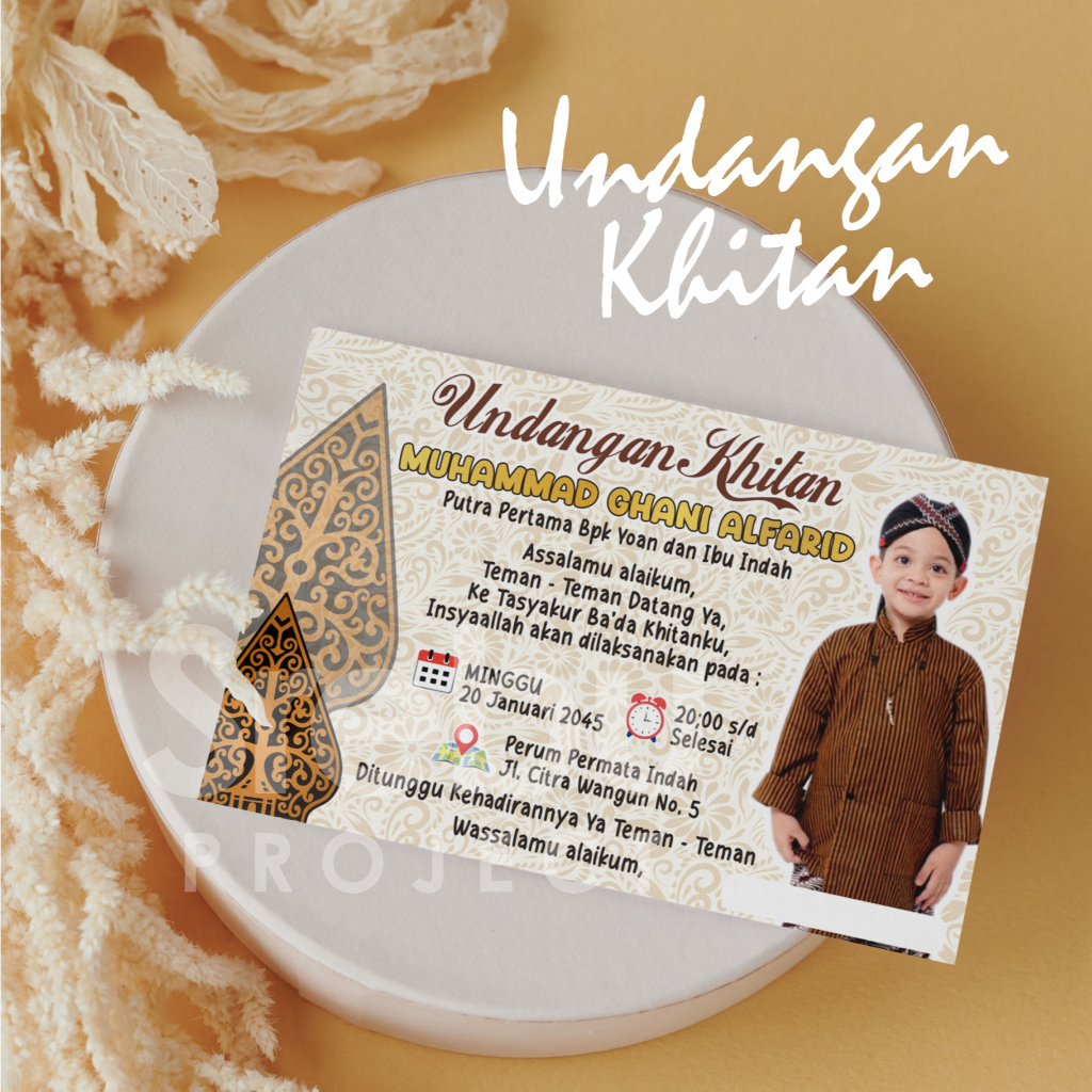 Undangan Khitan murah CUSTOM DESAIN