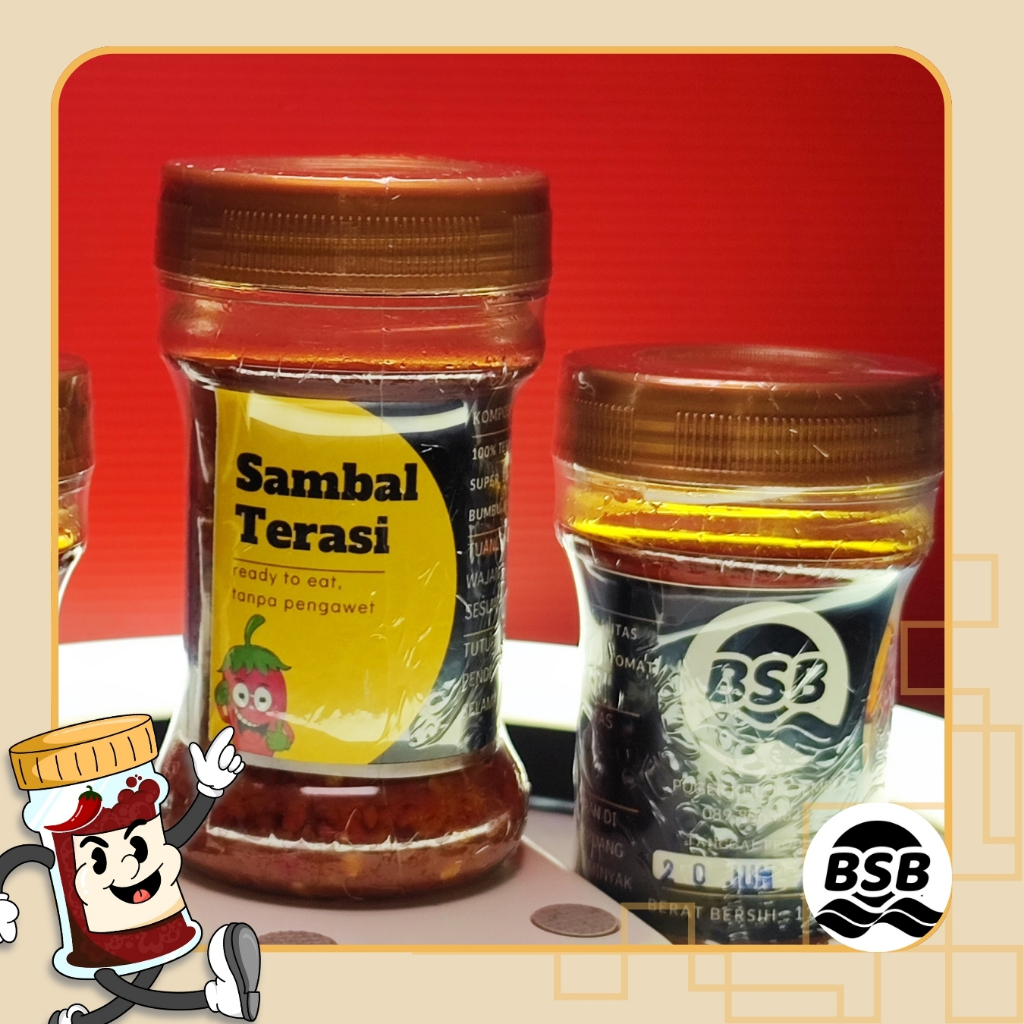 

Sambal Terasi Siap Santap BSB khas Puger Jember - Nikmat Asli Tanpa Pengawet netto 110 gram