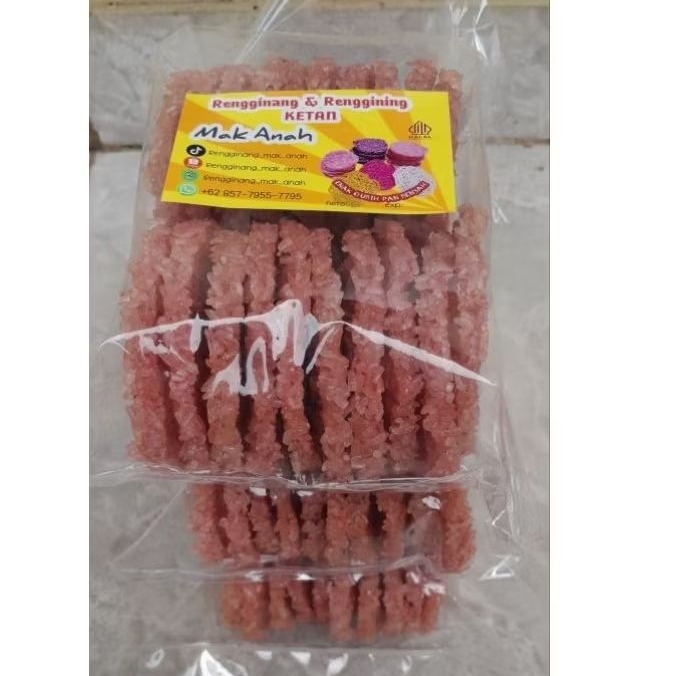 

rengginang mentah khas banten isi 20 pcs 500g rasa terasi siap goreng