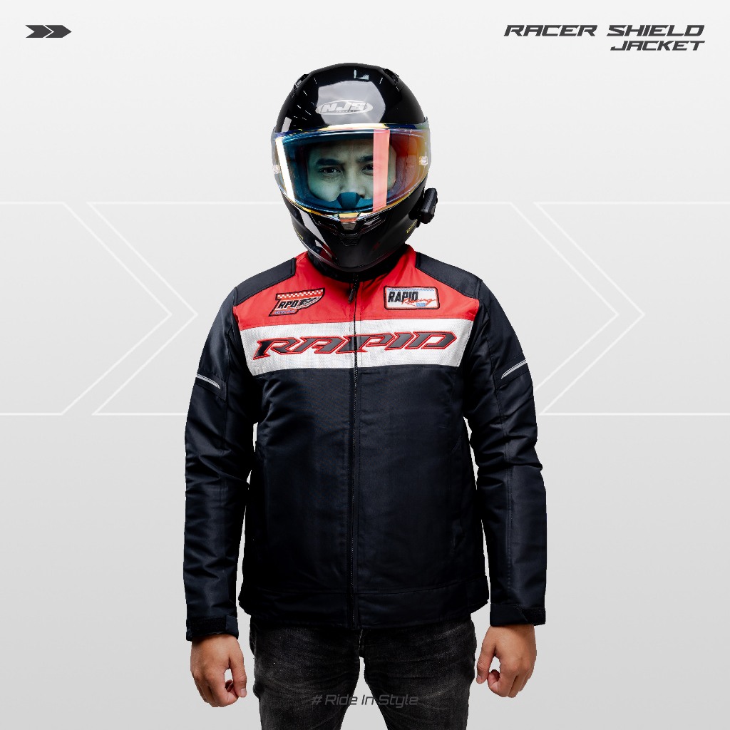 Racer Shield Jacket - Jaket Motor Touring Pria - Rapid Jacket