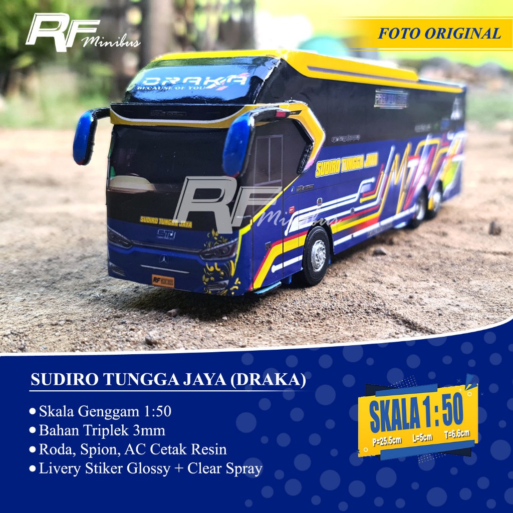 Miniatur Bus STJ (Draka) Skala 1:50