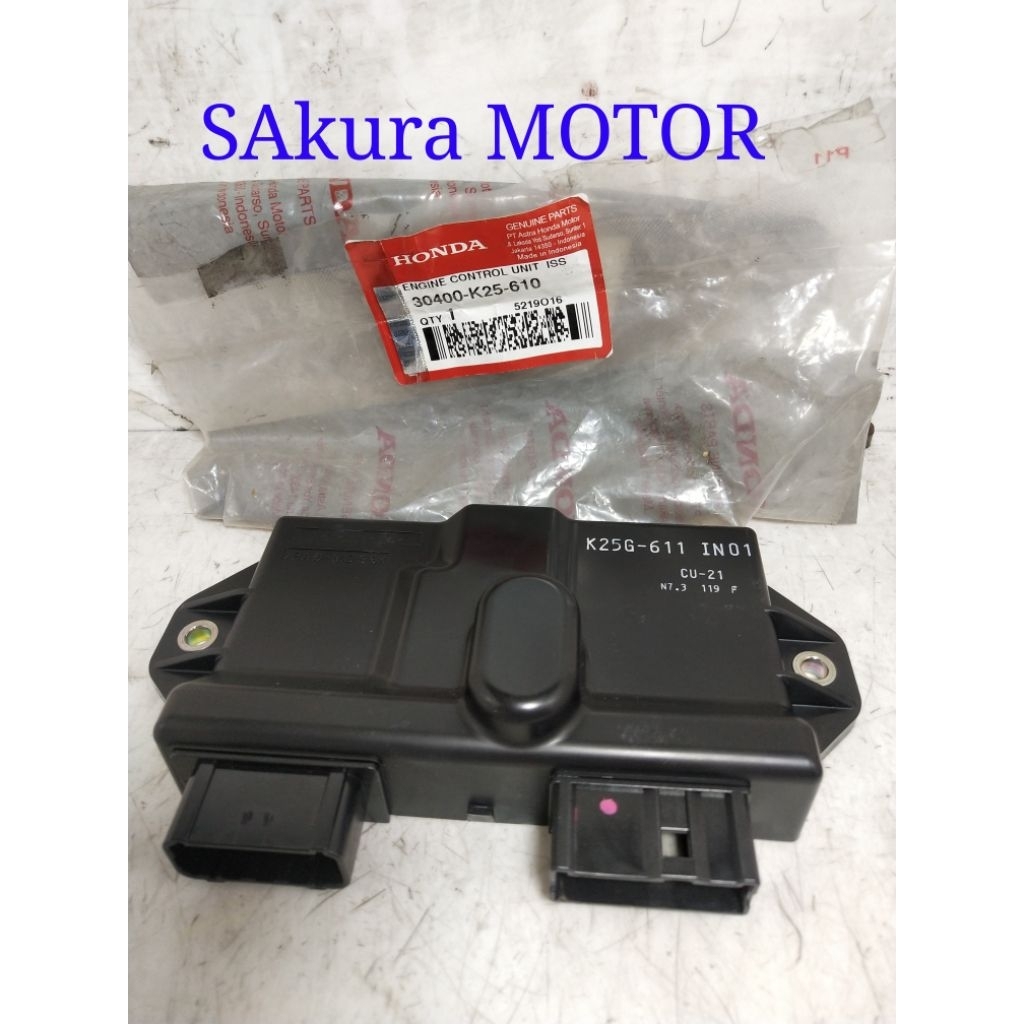 ECU BEAY FI ESP/BEAT POP/SCOOPY FI ESP KODE DI ECU 611 ORIGINAL HONDA 30400-K25-610