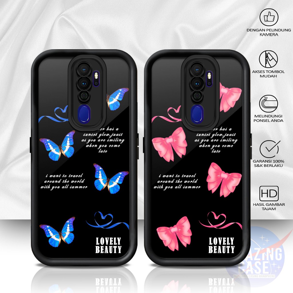 Case Premium Compatible For OPPO A5 2020 A9 2020  Motif ASTC Casing Softcase Glossy Anti Jamur