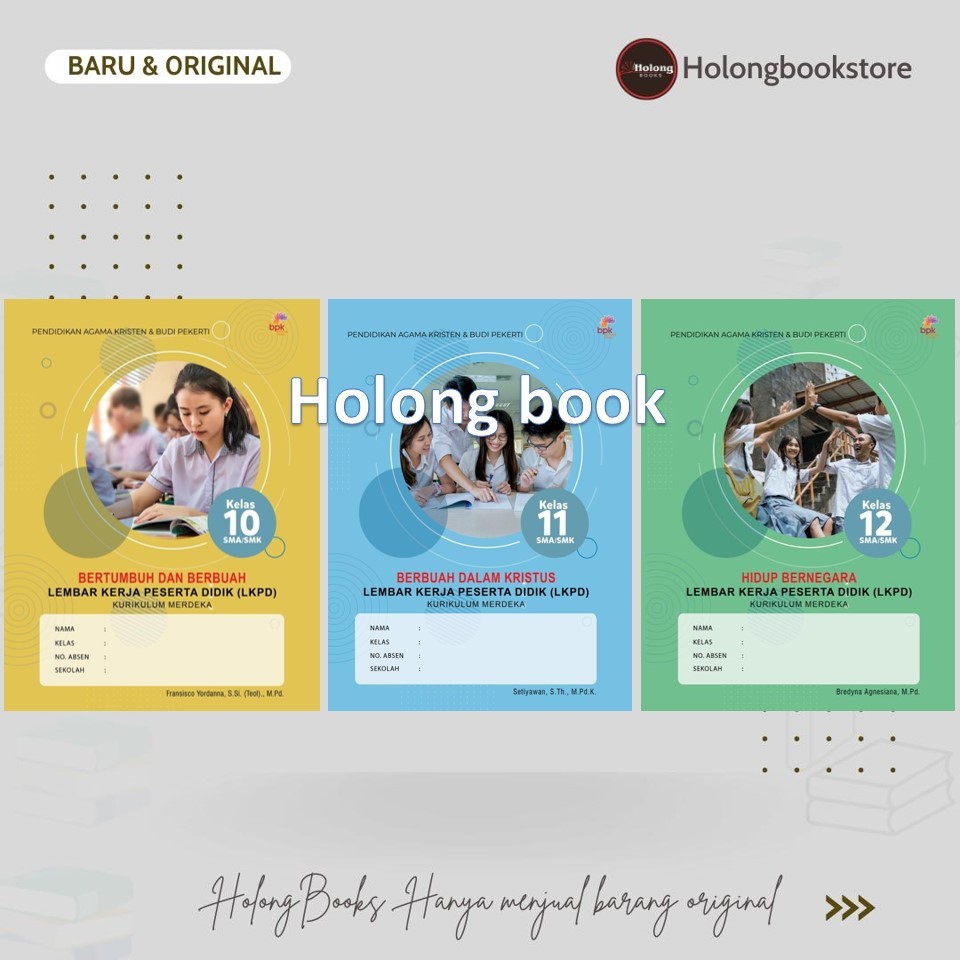 Buku LKS / LKPD Pendidikan Agama Kristen & Budi Pekerti  Kurikulum Merdeka Kelas 10 11 12 SMA