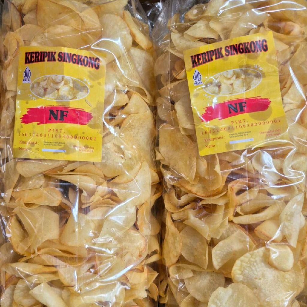 

KERIPIK SINGKONG NF 1KG KERIPIK JADUL ASIN GURIH RENYAH ENAK SNACK CEMILAN