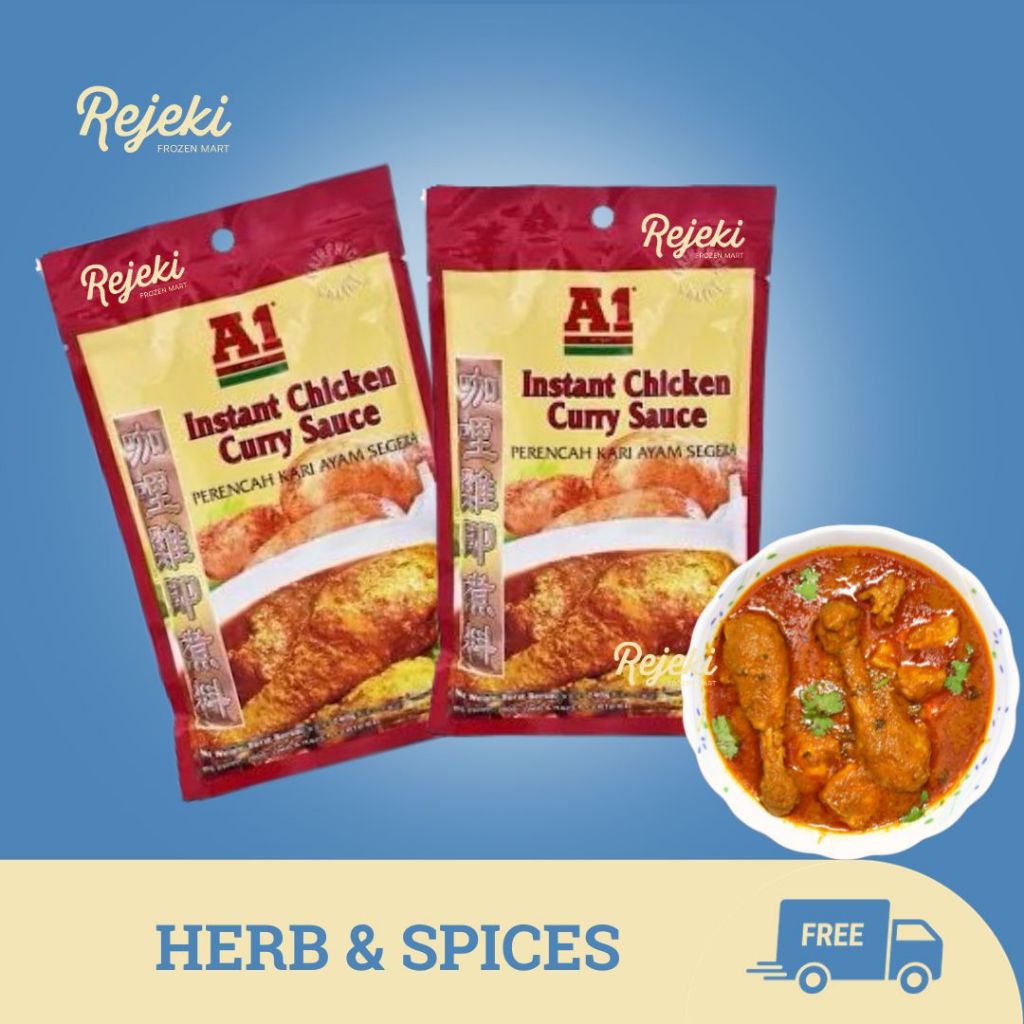

A1 Chicken Curry Sauce Saus Bumbu Kari 240gr - Rejeki Frozen