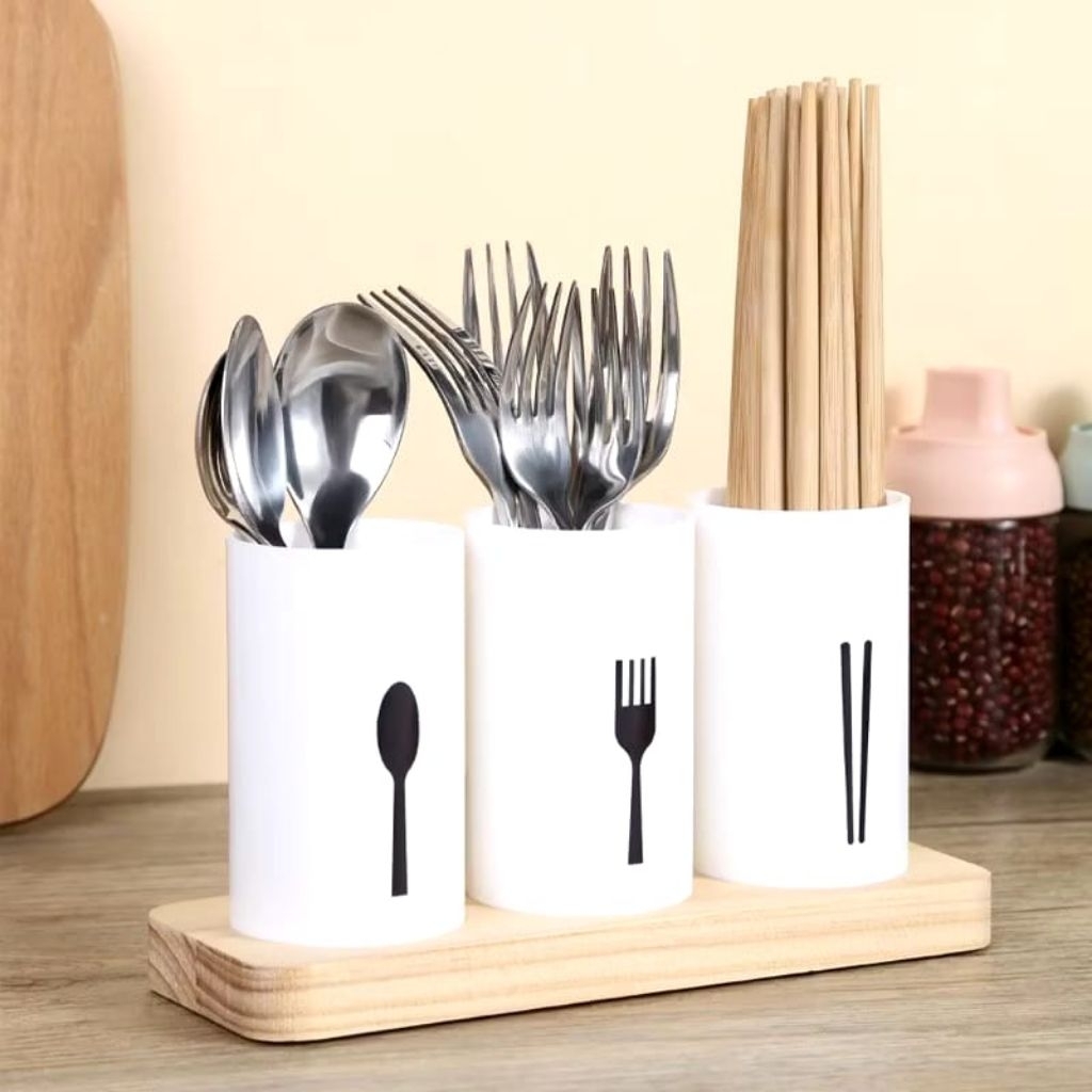 Tempat sendok/tempat sendok garpu/tempat sendok estetik/rak sendok