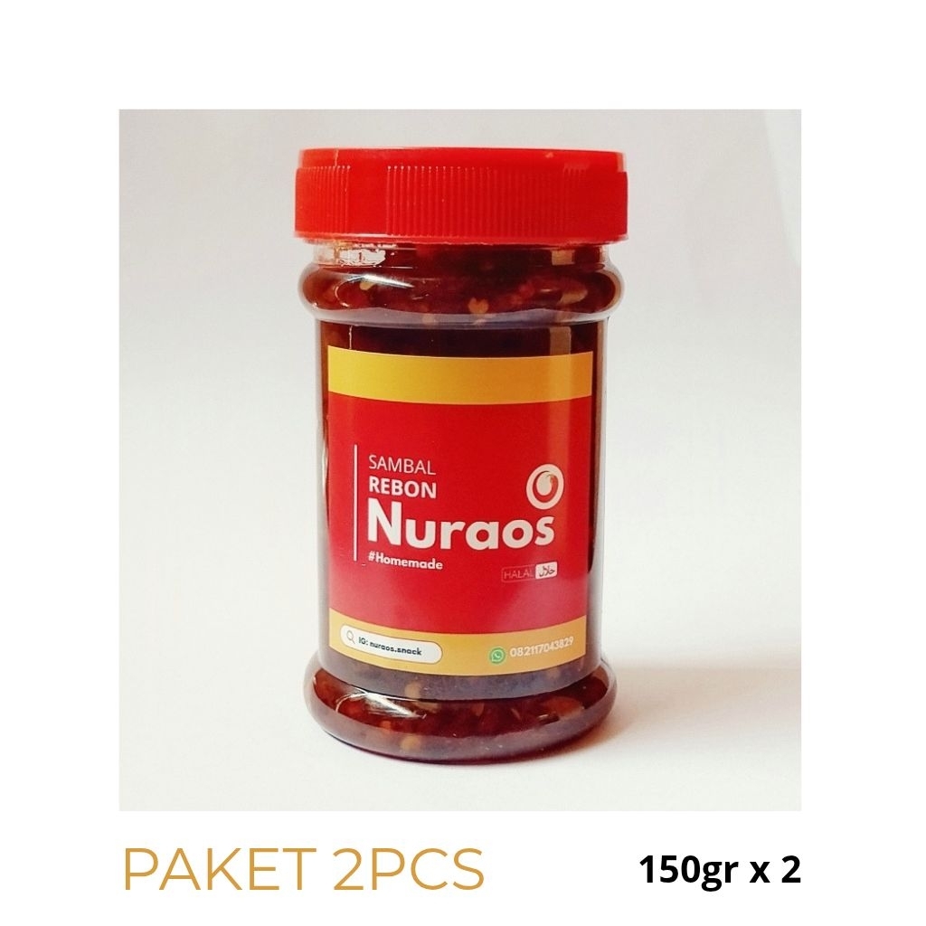 

Homemade sambal rumahan sambal rebon pedas paket 2 pcs