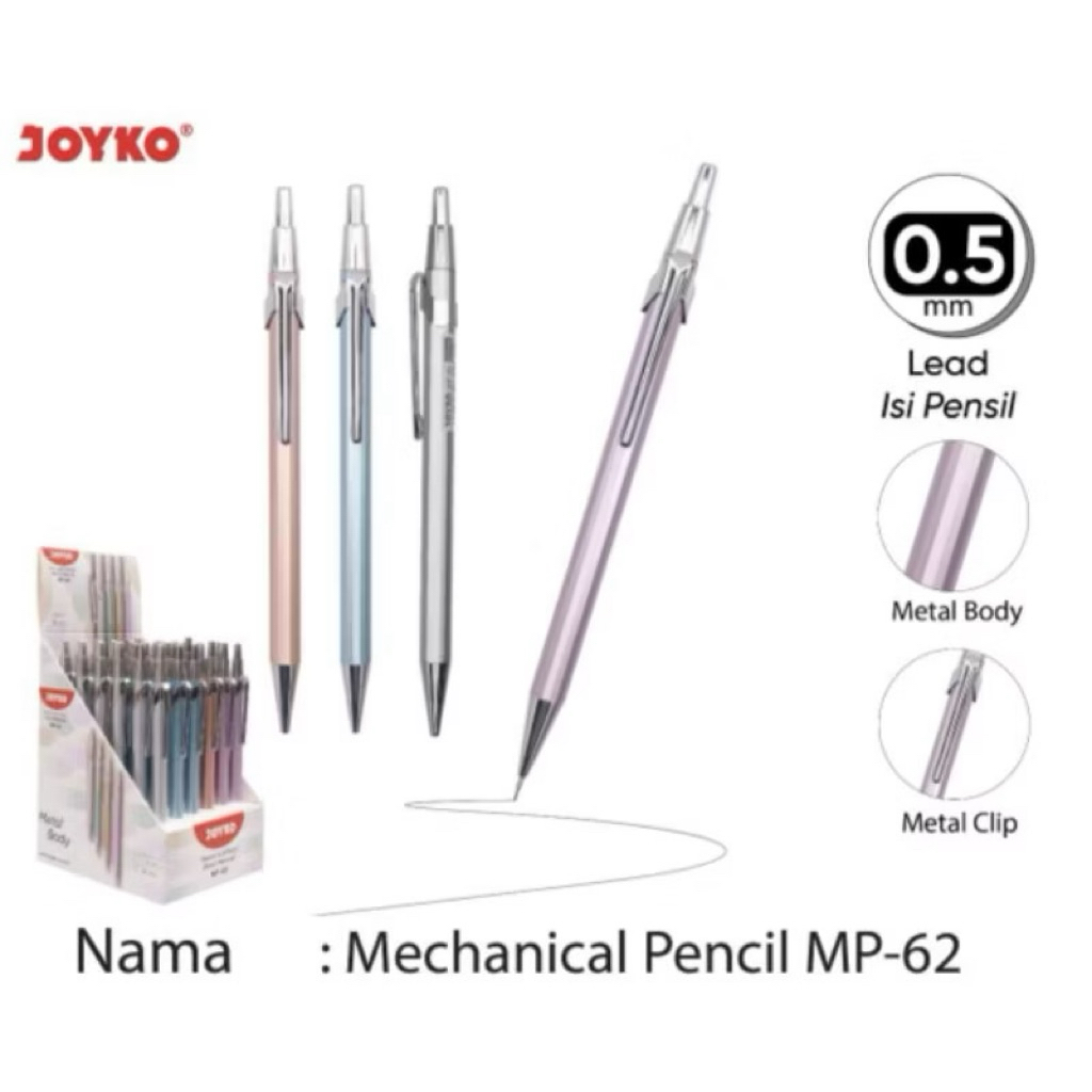 

Pensil Mekanik Joyko Mp-62 0,5mm (12pc)