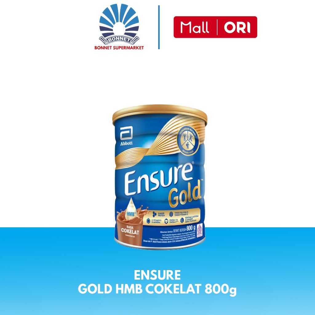 

Ensure Gold HMB Cokelat 800g - Susu Nutrisi Dewasa Rendah Laktosa 8427030008349