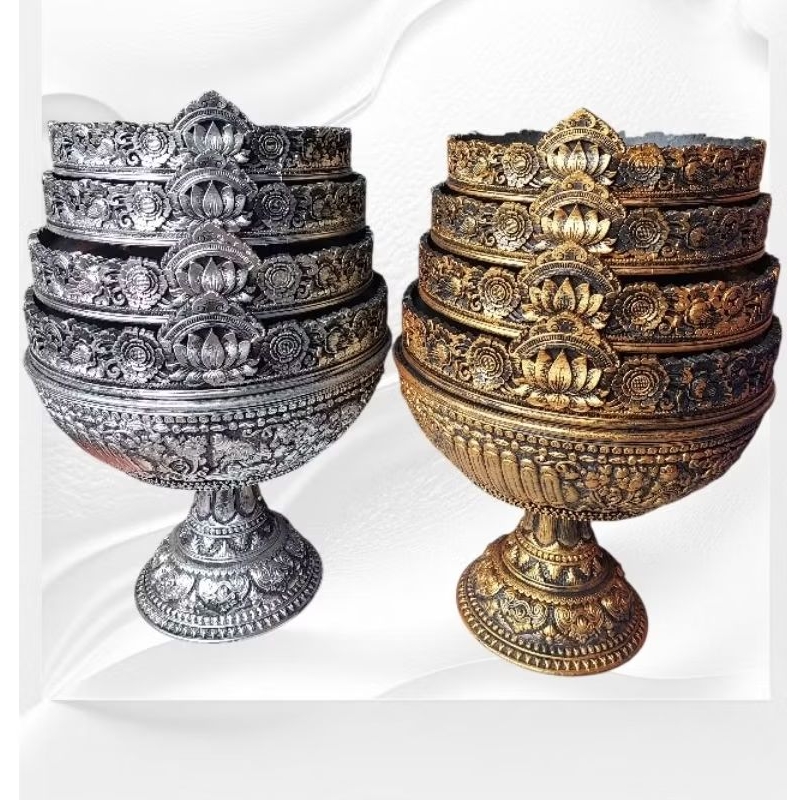 dulang premium/susun 4 dan susun 3/bahan melamin/tidak mudah retak/sdh lengkap dengan kayunya