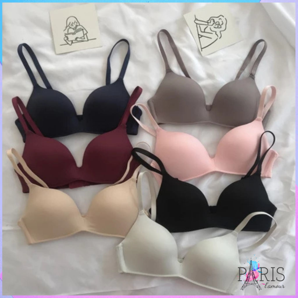 PARIS Bra Sport Wanita BH Push Up Bra Tanpa Kawat Underwear Seamless 1043