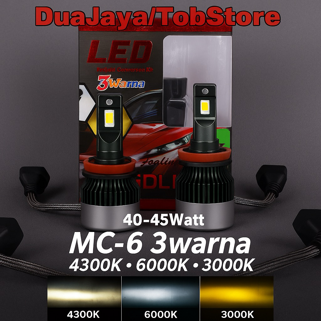 Lampu Led Foglamp Innova 2012 - 2016 Macrone MC6 3Warna Khusus Kabut Dan Hujan PNP