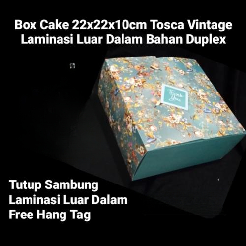 

Box Cake Duplex Laminasi Luar Dalam Motif Tosca Vintage Laminasi Luar Dalam Ukuran 22x22x10