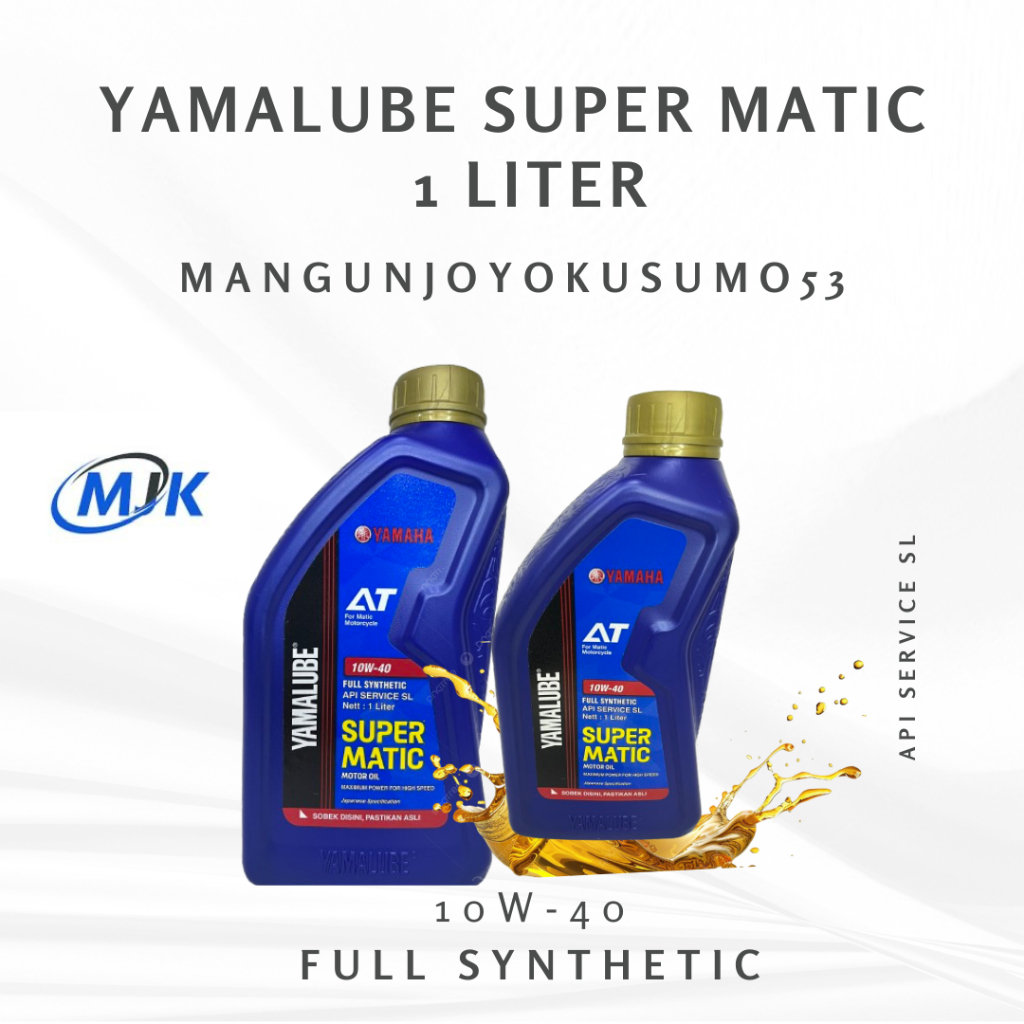 OLI YAMALUBE SUPER MATIC 1LITER OLI PELUMAS MOTOR MATIC 1LITER