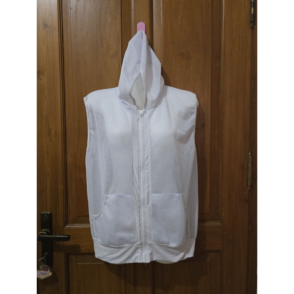 HOODIE PUTIH JARING