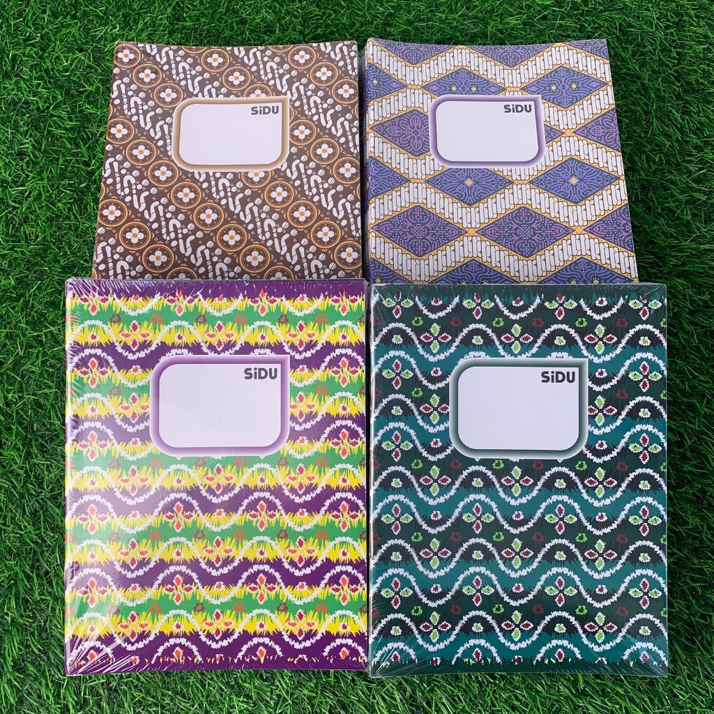 

Buku Tulis SIDU Motif Batik 38 & 58 Lembar - 1 Pack isi 10 buku tulis