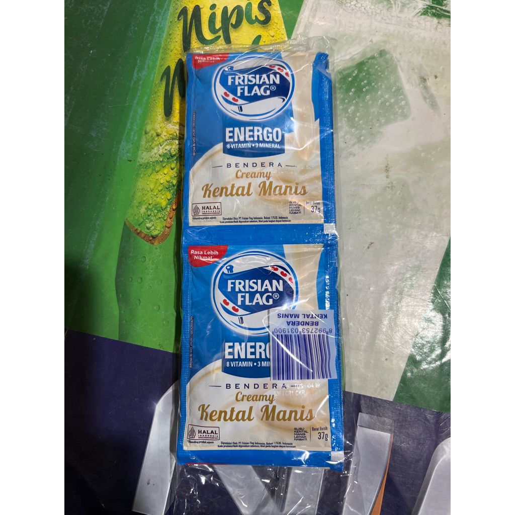 

SUSU BENDERA FRISIAN FLAG KENTAL MANIS 1 RENCENG 6 SACHET 37gr 37 gr - Putih Grosir Murah Pcs Saset