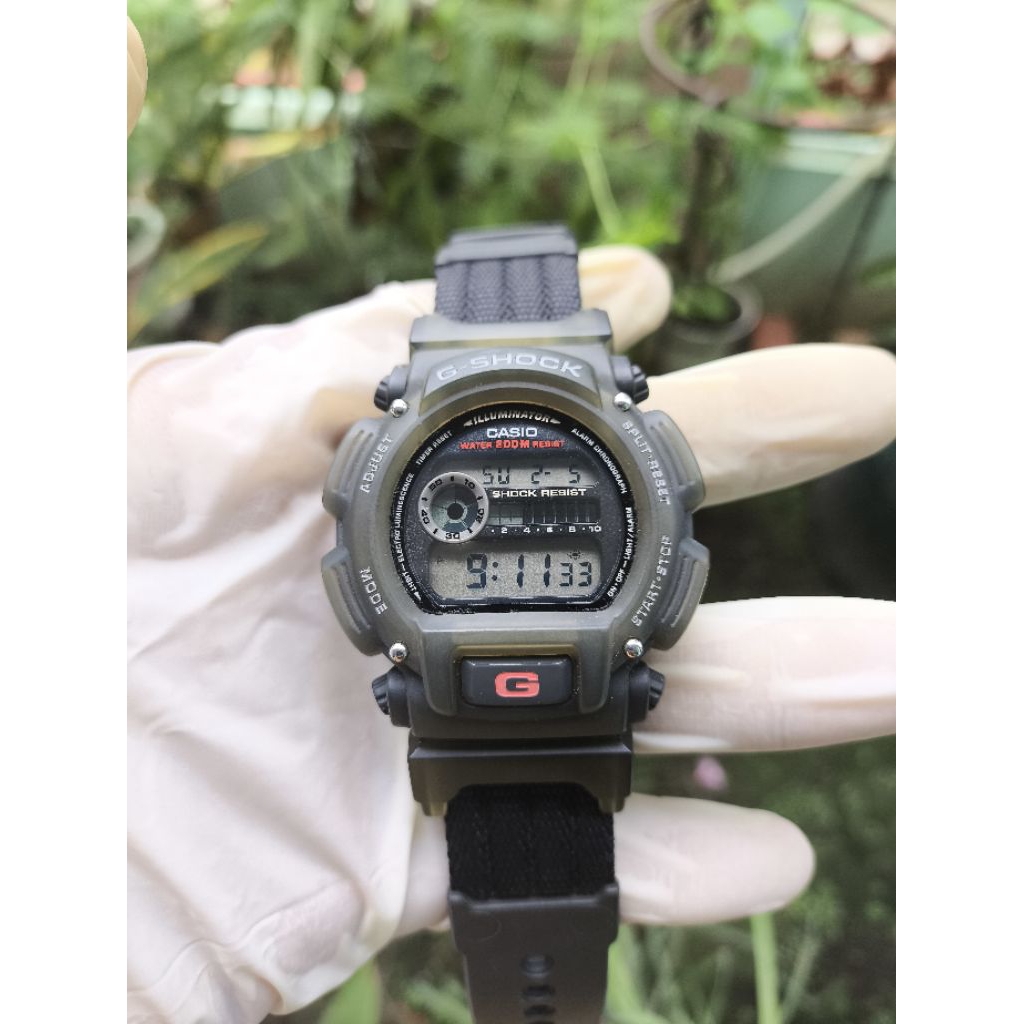 (Harga Net) Jam Tangan Casio G-Shock DW-9000 Original Bezel Jelly Transparan Bawaan Fungsi2 Normal T