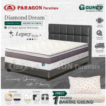 Spring bed Diamond 160x200 Latex Spring Legacy Style - Full set Guhdo