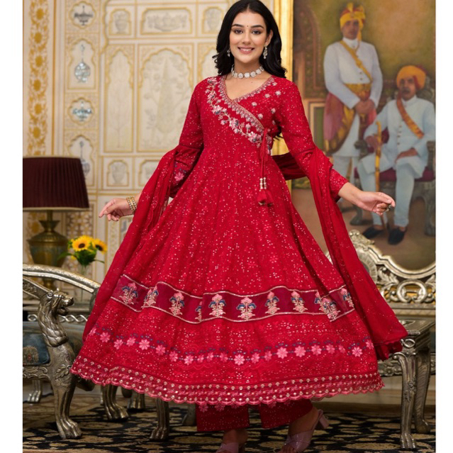 Dres wanita mewah bordiran adli india