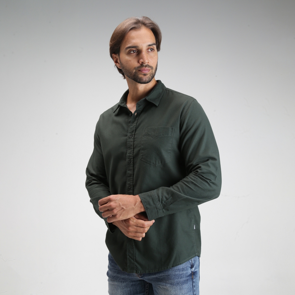 GABRIELLE KEMEJA POLOS LENGAN PANJANG REGULAR FIT BBAC492J1024