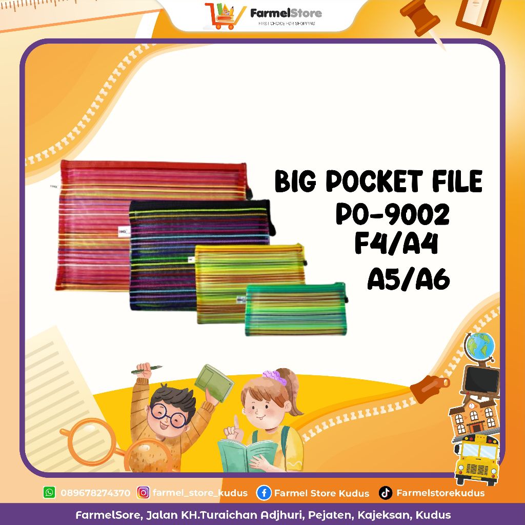

BIG POCKET FILE Kode PO-9002 F4/A4/A5/A6