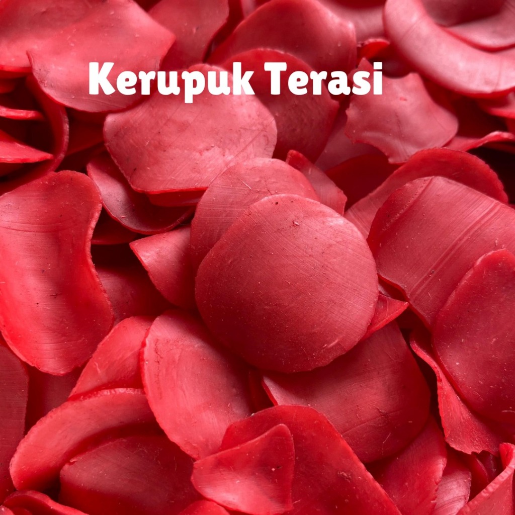 

Kerupuk terasi merah 1kg