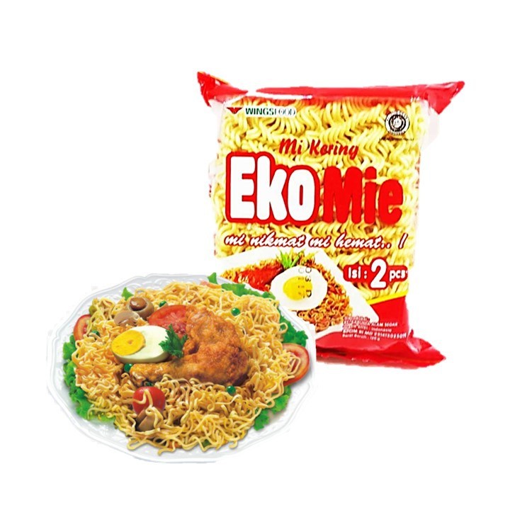 

Eko Mie Kering isi 2pcs 110gr / mie kuning