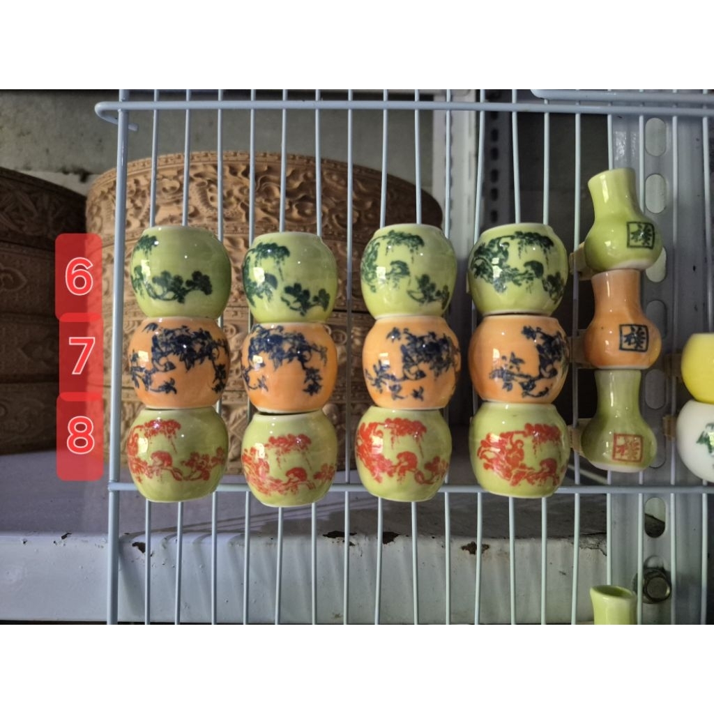 cepuk keramik kecil ori vietnam isi 5