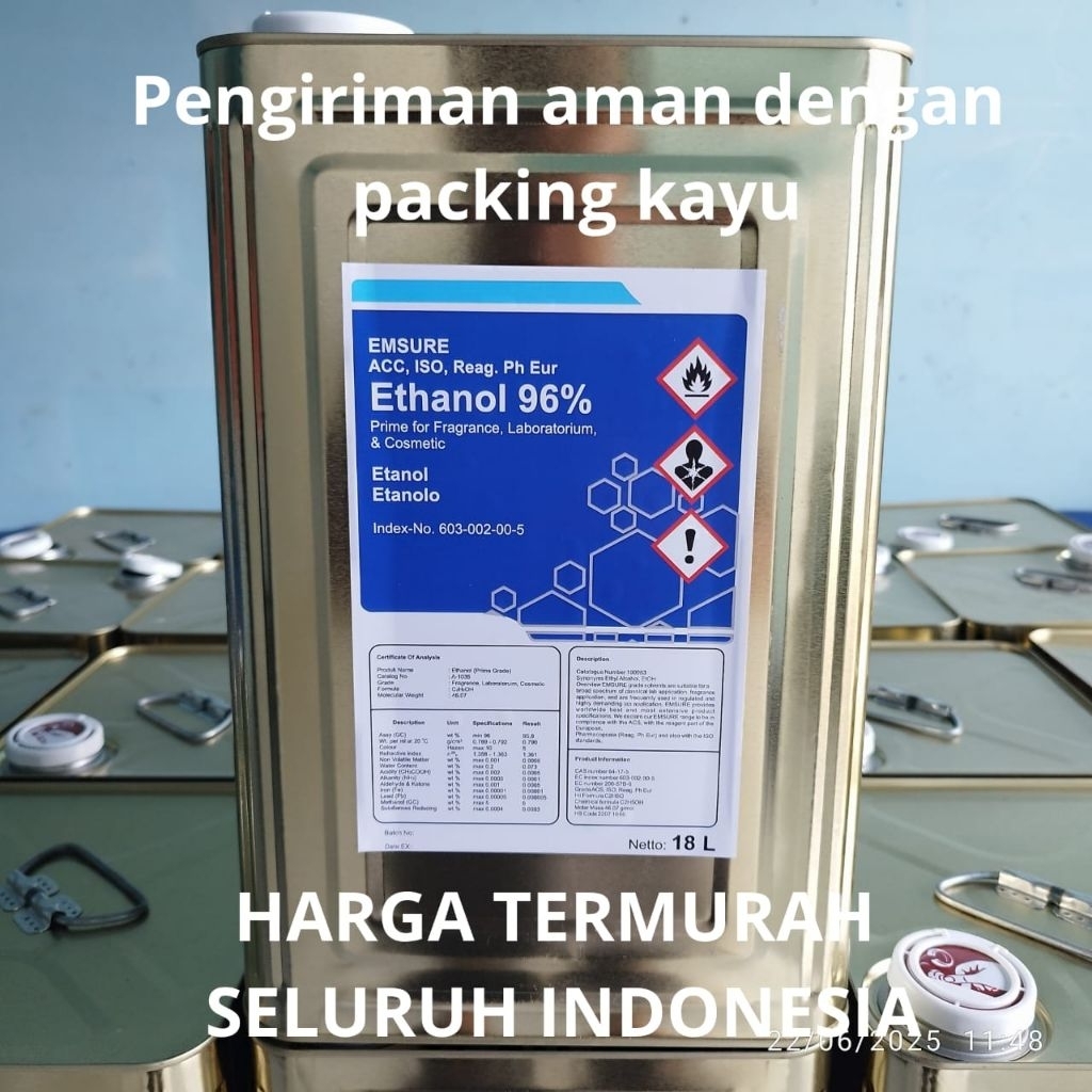 Emsure 96% / Pelarut parfum terbaik / Ethanol Emsure 96% gold