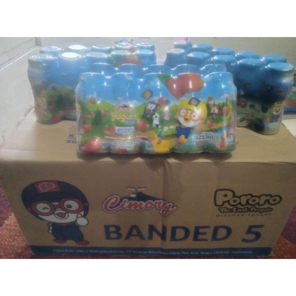 

Cimory botol pororo isi 100 pack 65 ml .