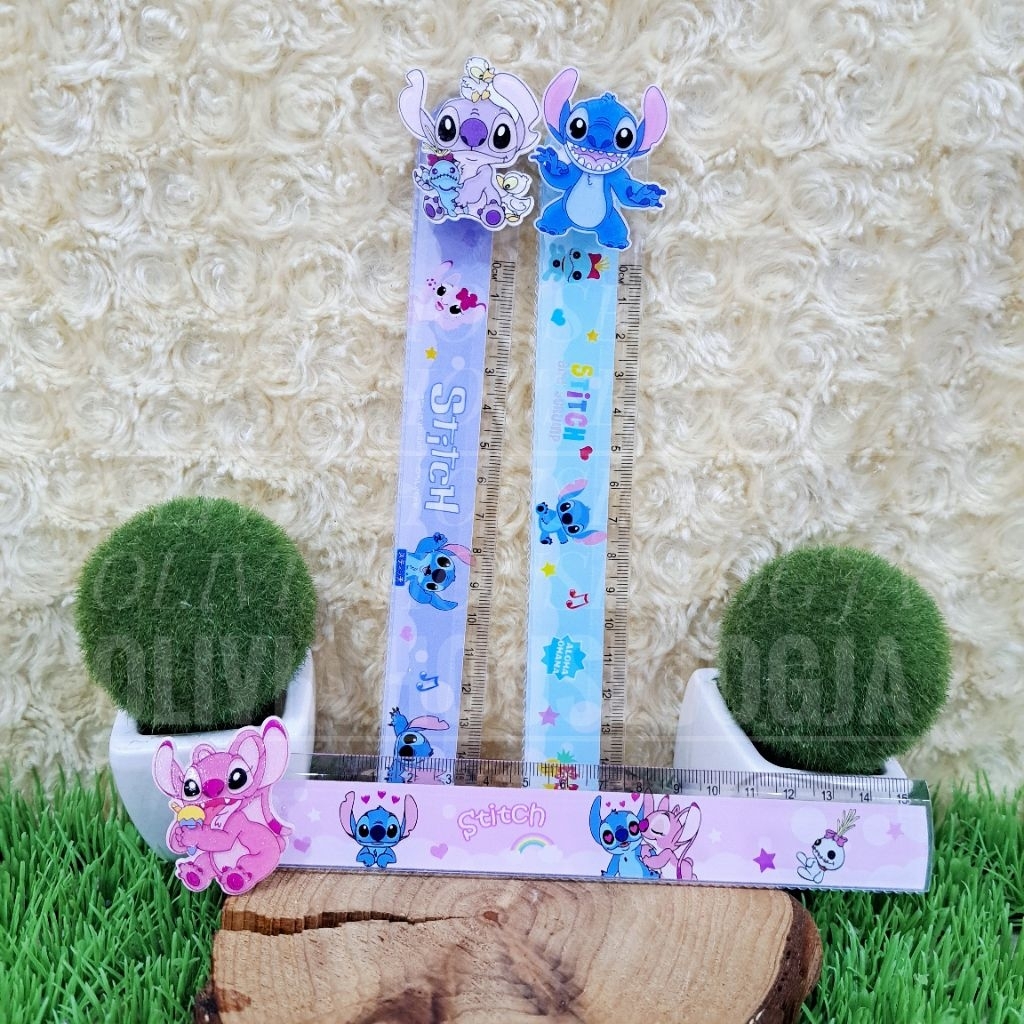 

Penggaris Stitch 15 cm Plastik Penggaris Stitch Hiasan Putar