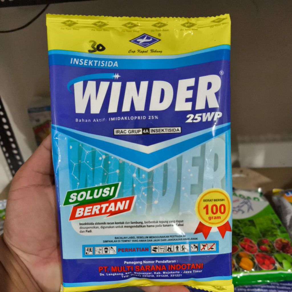 INSEKTISIDA WINDER 25 WP BAHAN AKTIF IMIDAKLOPRID  25%