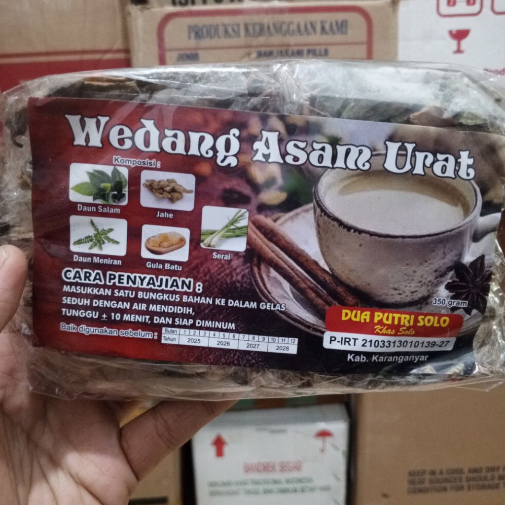 

wedang asam urat obat herbal jamu asam urat eceran 1 bungkus kecil