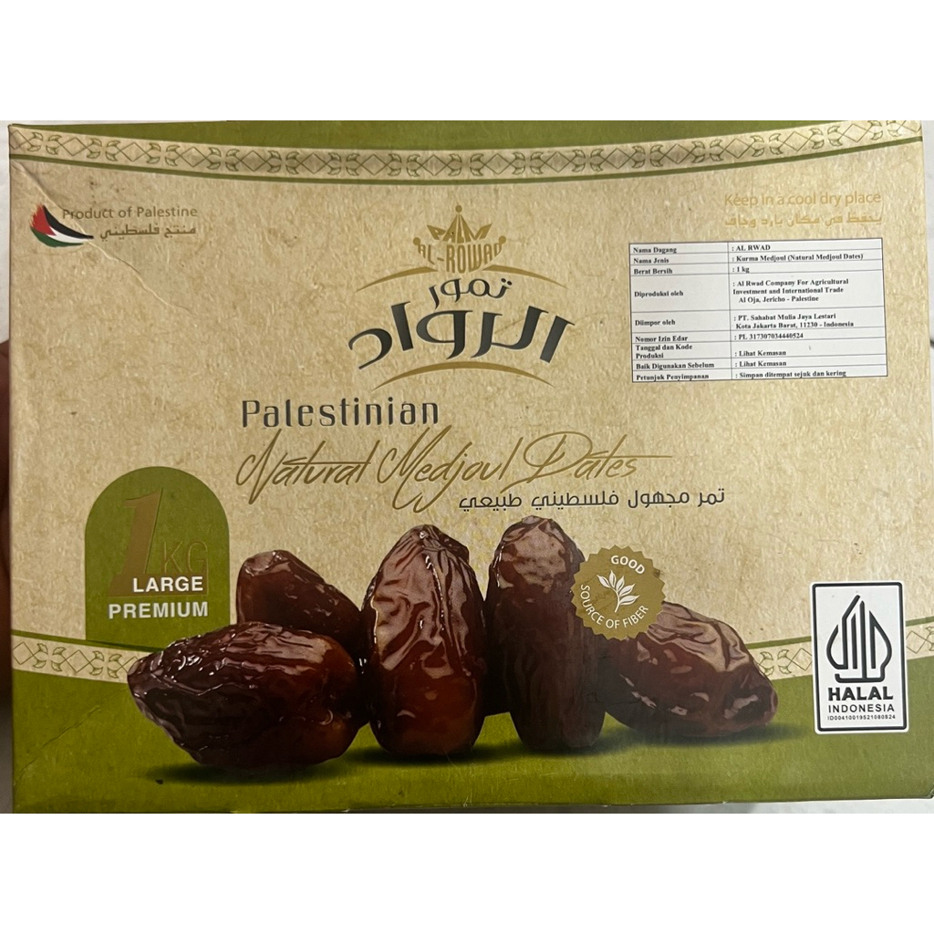 

kurma Medjol palestina 1 kg/ kurma besar