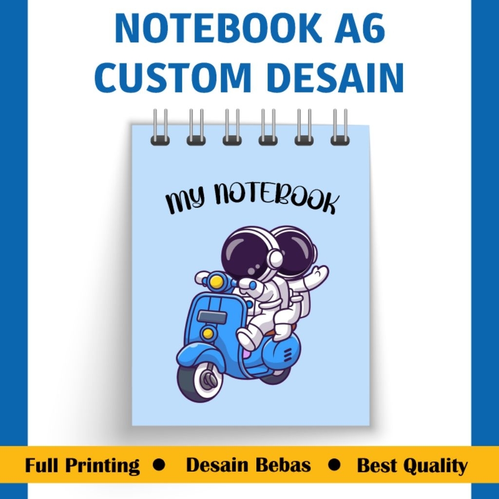 

Cetak Notebook Custom Desain A6
