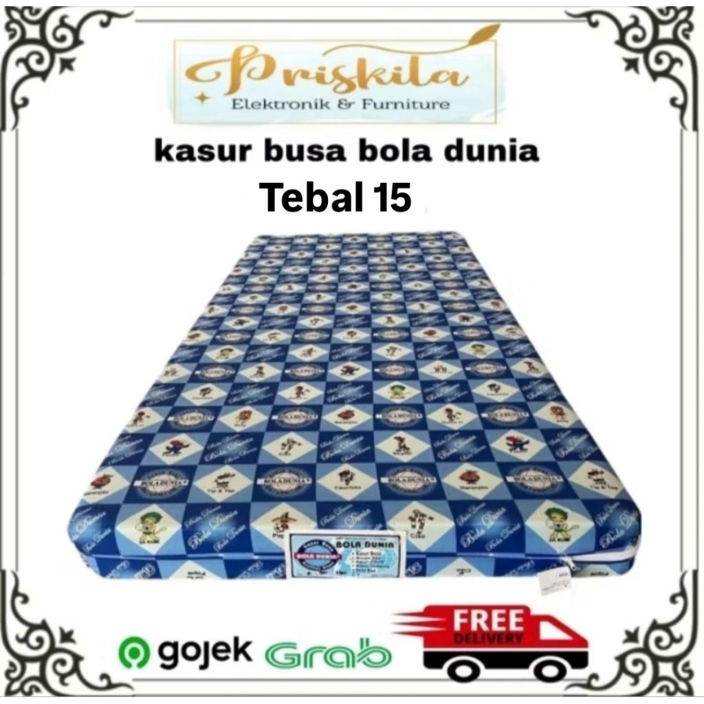 Kasur busa bola dunia / busa kepingan/ busa lembaran/ kasur busa tebal 15 / kasur lantai / Furniture