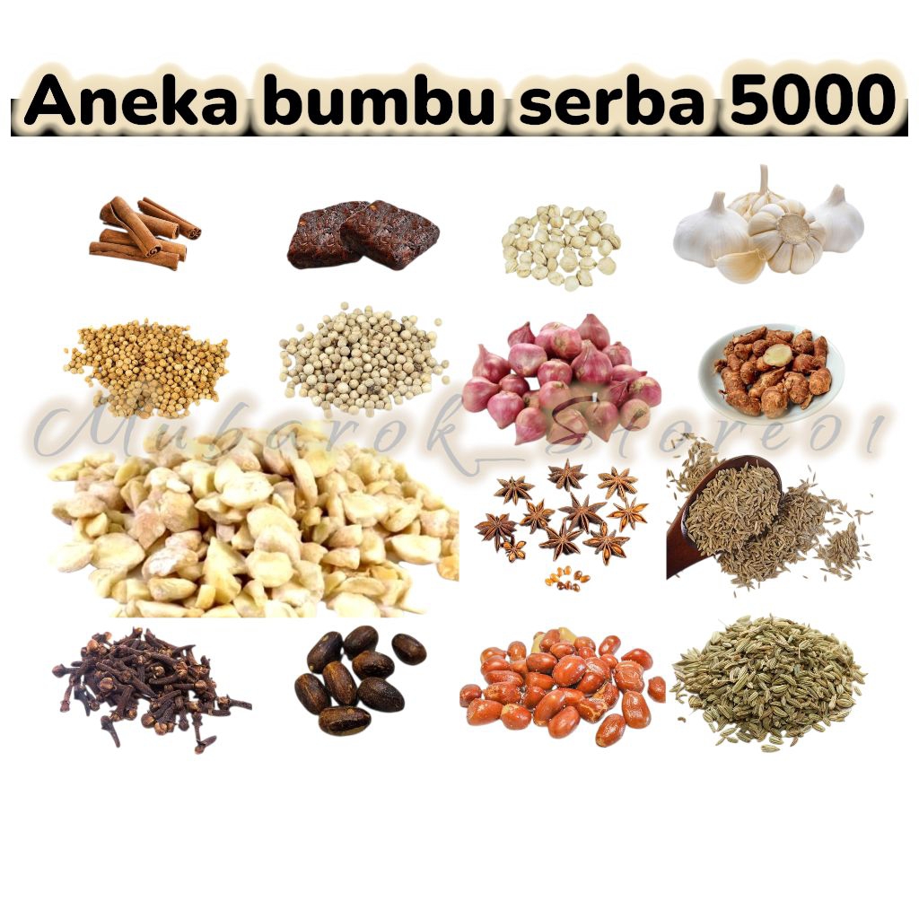 

Aneka bumbu dapur serba 5000 kemasan ekonomi