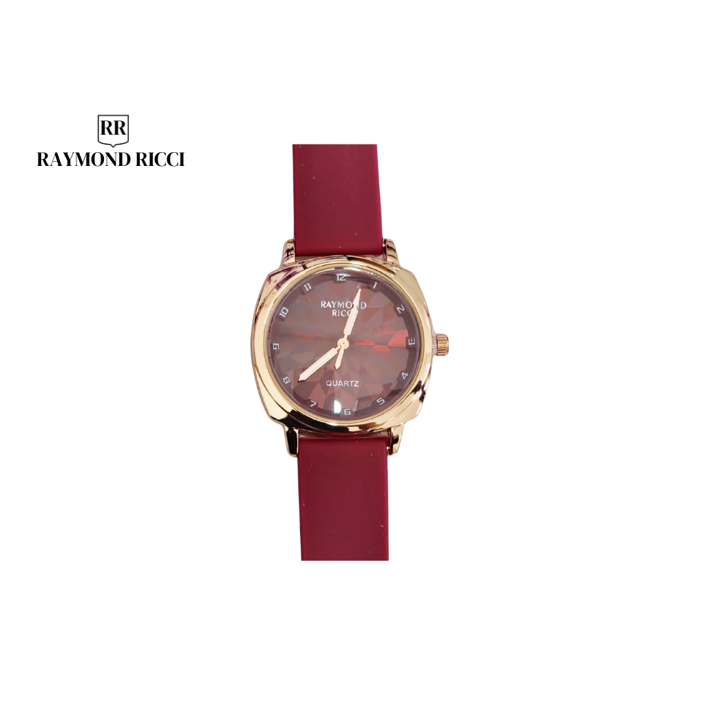 Raymond Ricci Jam Tangan Wanita Rubber 12140 || Terbaru & Free BOX
