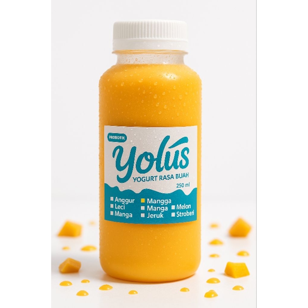 

YOLUS Yoghurt drink rasa buah, minuman yogurt rasa buah 250 mL