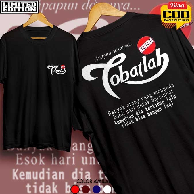 Kaos Plesetan Apapun Dosanya Tobatlah, Kaos Dakwah lucu hehe
