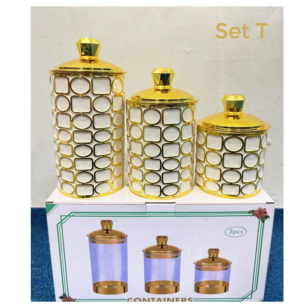 Cakra Toples Mewah Toples Gold Toples Aklirik Kedap Udara Gold Emas / Toples List Gold Mewah Toples