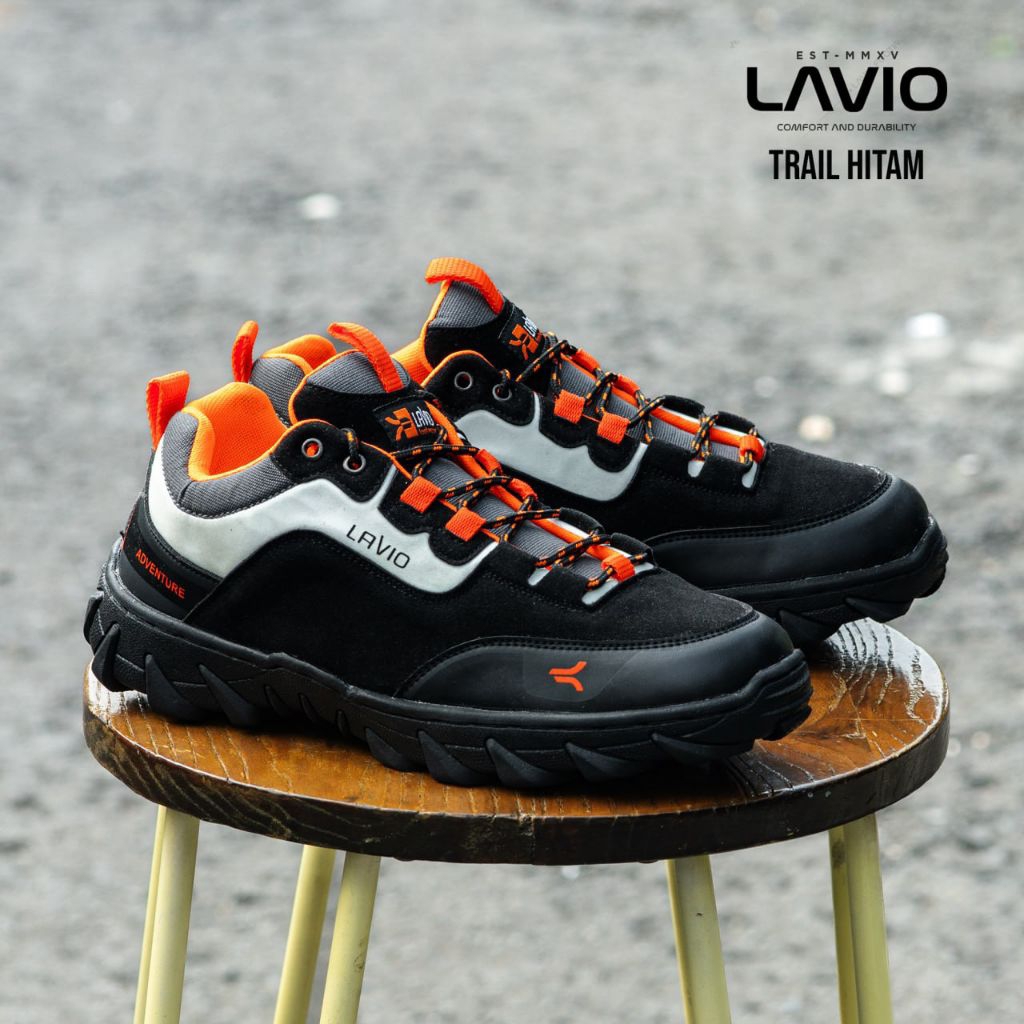 Lavio Trail 805 || Sepatu Hiking Trekking Mendaki Boots Pendek Low Boots Klasik Lavio Footwear Origi