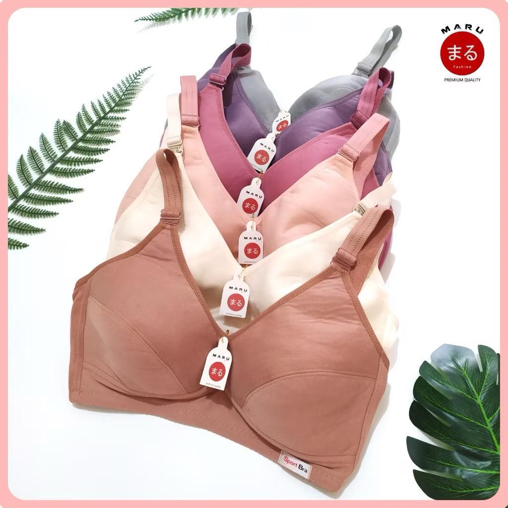 6Pcs Bh Sport Bra Jumbo Kait 3 Bh Wanita Besar Jumbo
