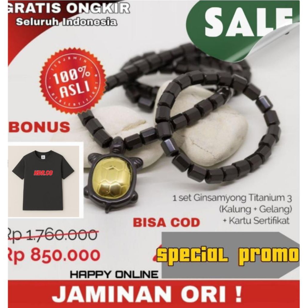 Kalung Terapi Kesehatan Obat Segala Penyakit Kalung gannamyong Original Bersertifikat Resmi