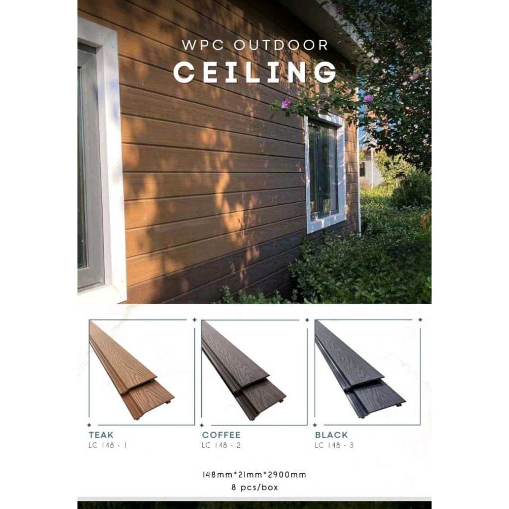 WPC Plafon / Ceiling WPC / Wood Panel Dinding Outdoor / Wall Cladding