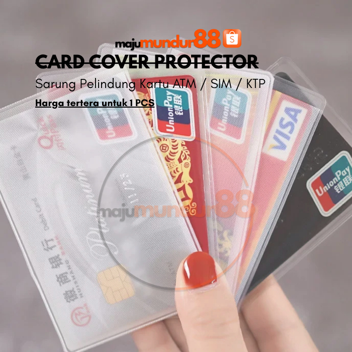 

Sarung Cover Pelindung Kartu ATM SIM KTP Sampul Pelindung Kartu