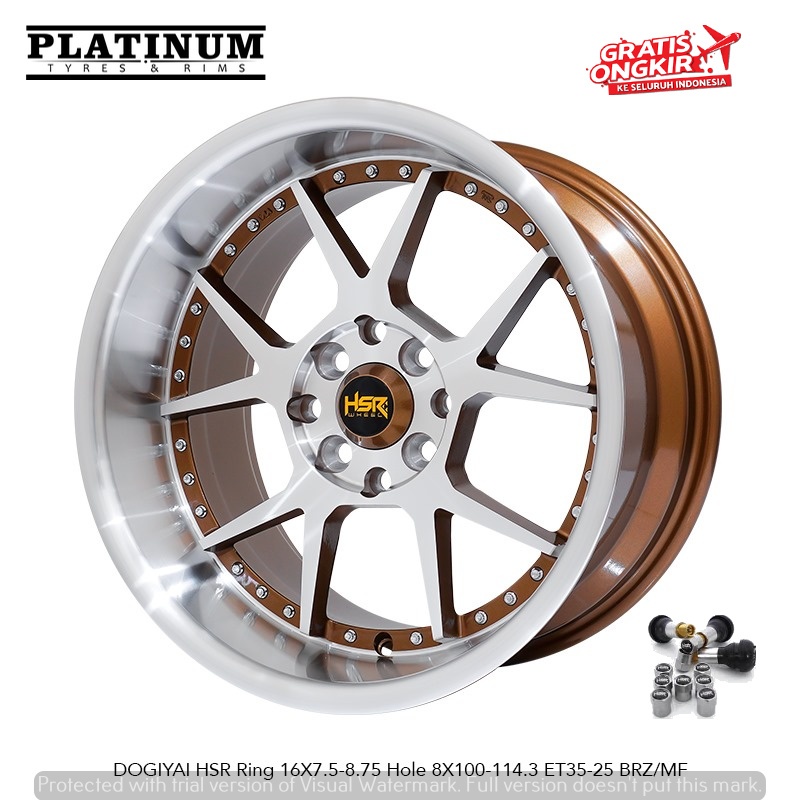 VELG HSR DOGIYAI RING 16 COCOK UNTUK AGYA YARIS NISSAN AVANZA XENIA DLL