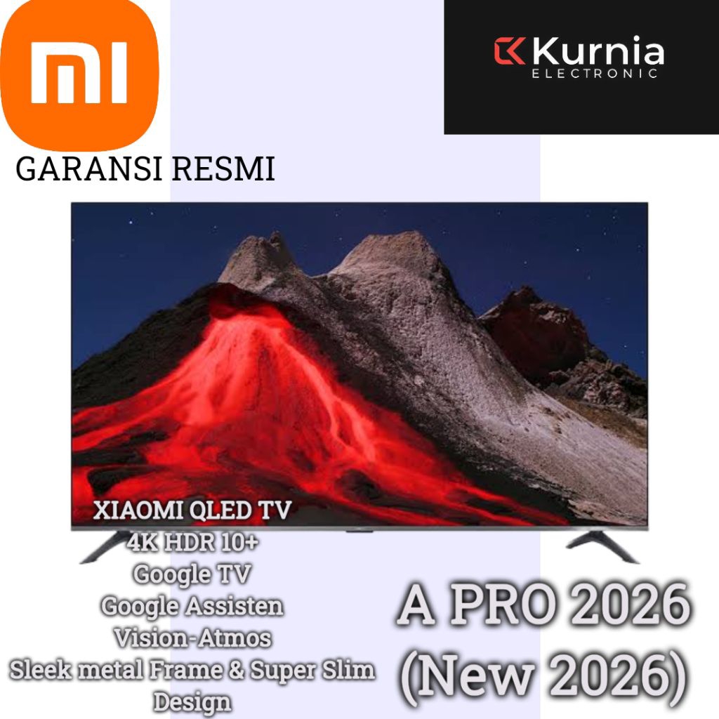 XIAOMI 55 A PRO 2026 QLED  4K GOOGLE TV 55 inch
